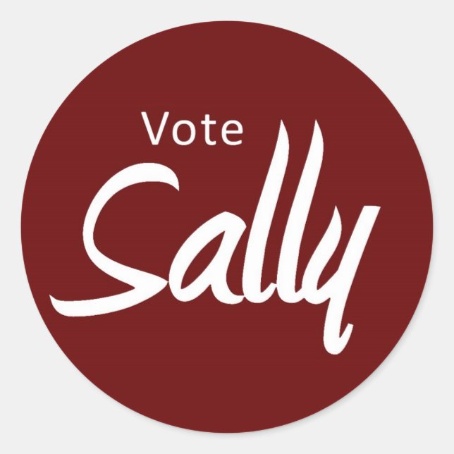 stickers - vote Sally (Front)