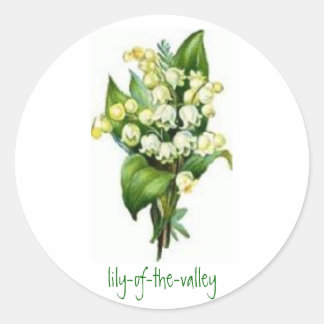 Stickers with Lily-of-the-Valley Design
