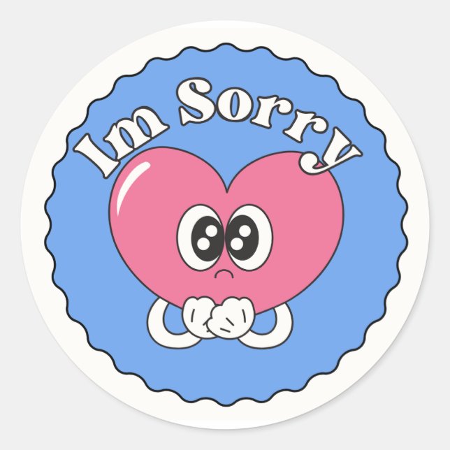 Stickers with the title "im sorry" (Front)