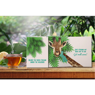 Sticking My Neck Out To Say Get Well Soon Card