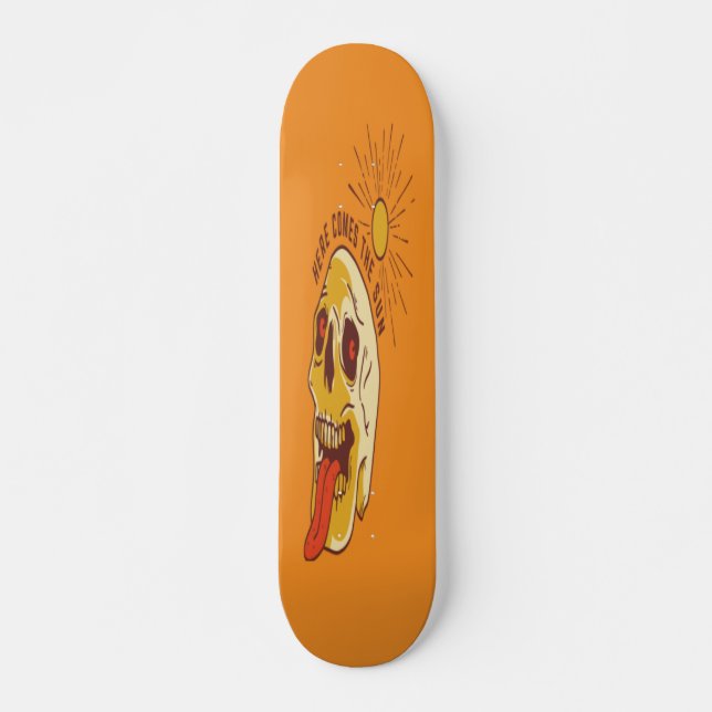 Sticking Tongue Skull Skateboard (Front)