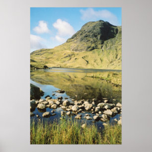 Stickle Tarn summer reflections, Lake District. Poster