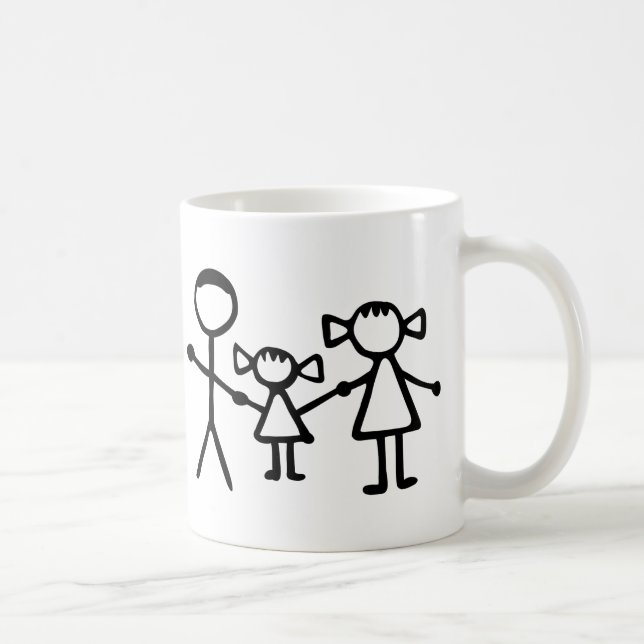 Stickman family coffee mug (Right)