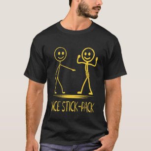 Stickman Gym Nice Stick Pack Funny Fitness T-Shirt