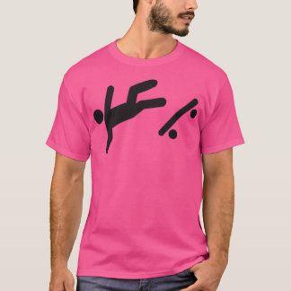 Stickman Skateboard Fall T-Shirt