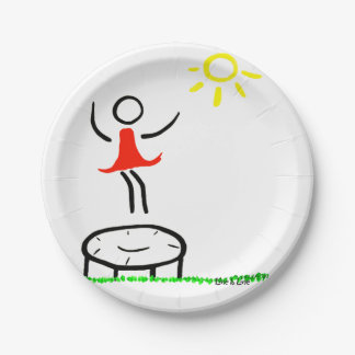 stickman stickwoman stickdog stickcat paper plate