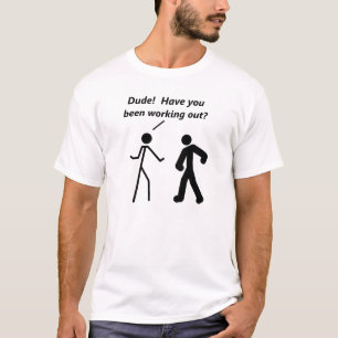Stickman Workout Funny T-shirt