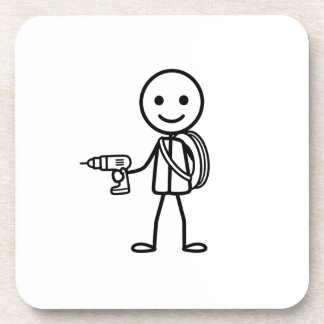Stickmen At Work - The Electrician Coaster