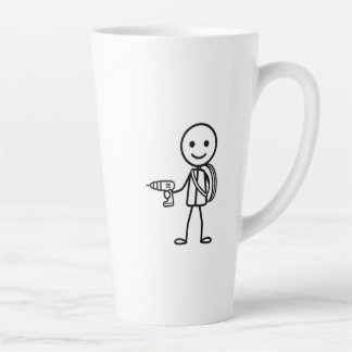 Stickmen At Work - The Electrician Latte Mug