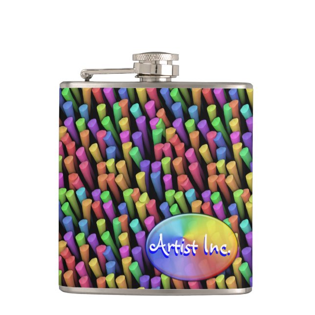 Sticks 1 Wrapped Flask (Front)