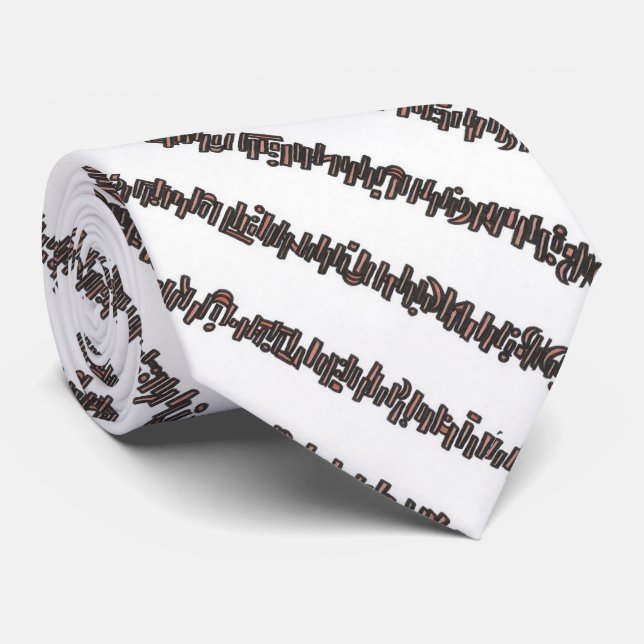 Sticks And Stones-Abstract Diagonal Stripes Tie (Rolled)