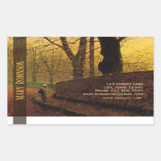Sticky business card Grimshaw Stapleton Park Rectangular Sticker