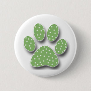Sticky Catus Paw 6 Cm Round Badge