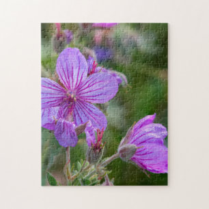 Sticky geranium wildflowers jigsaw puzzle