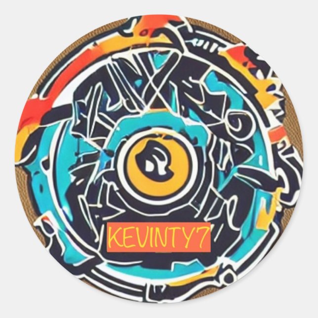 Sticky Kevinty7 Classic Round Sticker (Front)