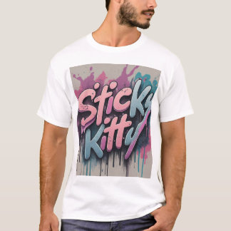 Sticky Kitty Graffiti T-Shirt