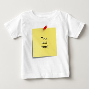 Sticky Note Baby T-shirt Template - Your Own Text!