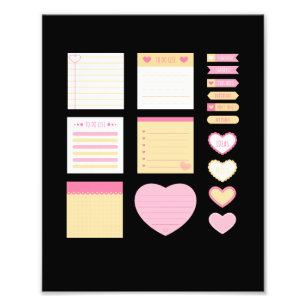 sticky notes a slip of notepaper photo print