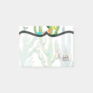Sticky Notes Boho Llama Bohemian Cacti Desert Flow