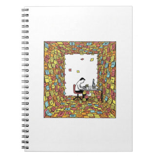 Sticky Notes – Overwhelmed Office Art Notebook