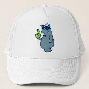 Sticky Password Trucker Hat - Mr. Manatee
