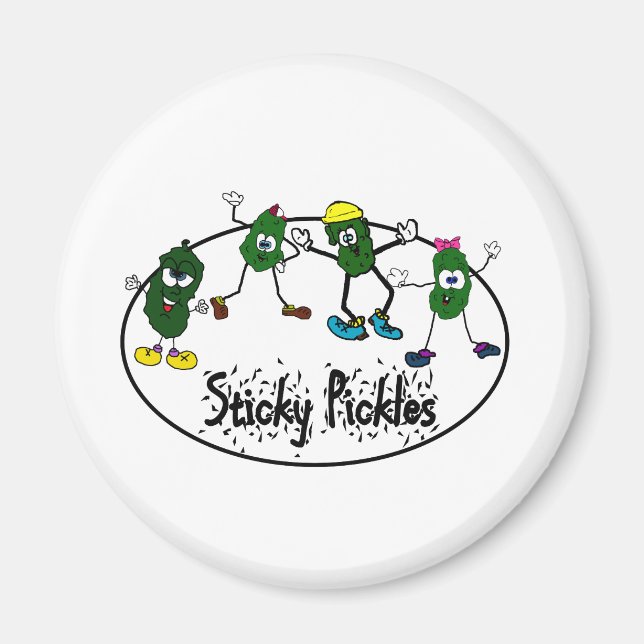 Sticky Pickle Logo Magnet (Front)