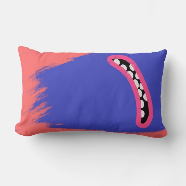 Sticky Red Monster Lumbar Cushion (Front)