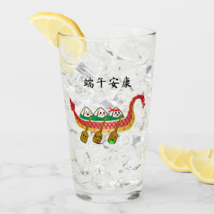 Sticky Rice Dumpling on Dragon Boat Festival Glass