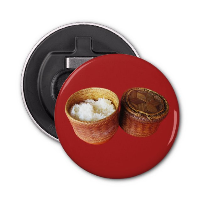 Sticky Rice [Khao Niao] Thai Lao Food Bottle Opener (Front)