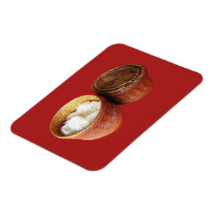 Sticky Rice [Khao Niao] Thai Lao Food Magnet