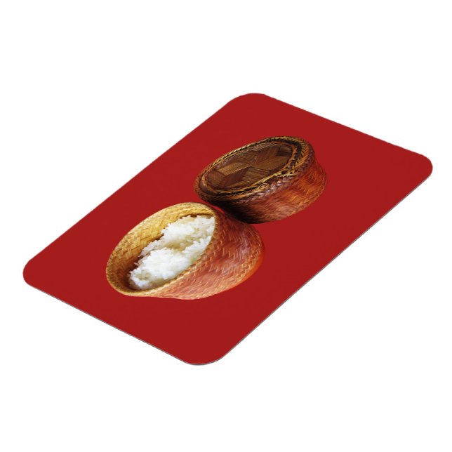 Sticky Rice [Khao Niao] Thai Lao Food Magnet (Left Side)