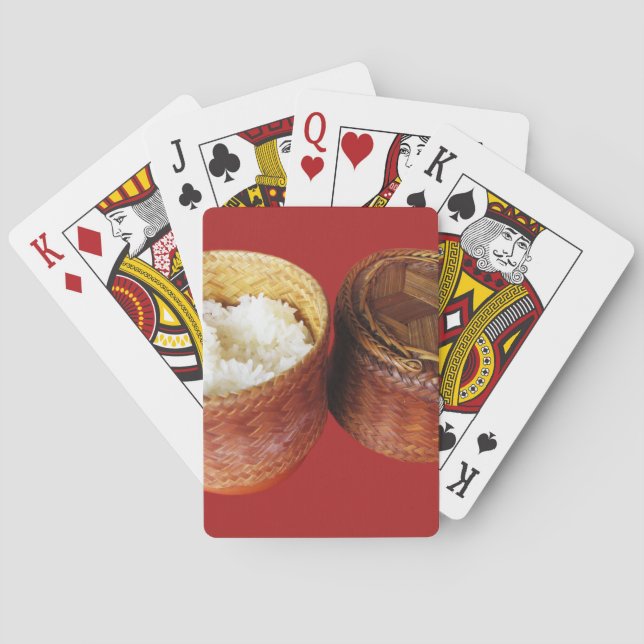 Sticky Rice [Khao Niao] Thai Lao Food Playing Cards (Back)