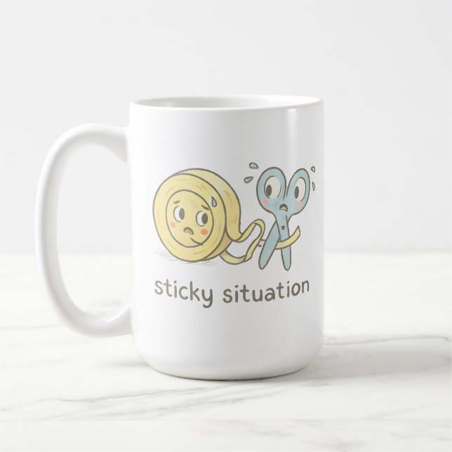 Sticky Situation Coffee Mug (Left)