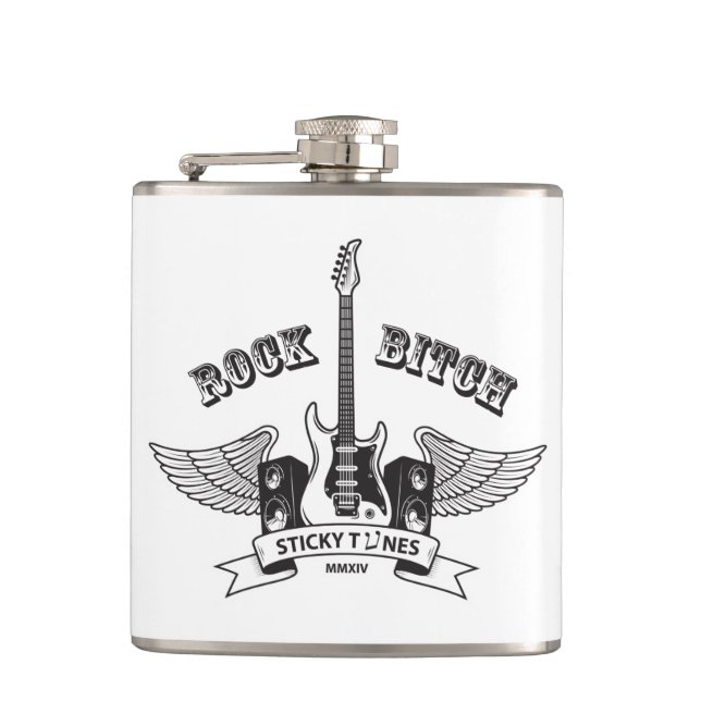 Sticky Tunes | Flachmann | Rock Style Edition Hip Flask (Front)