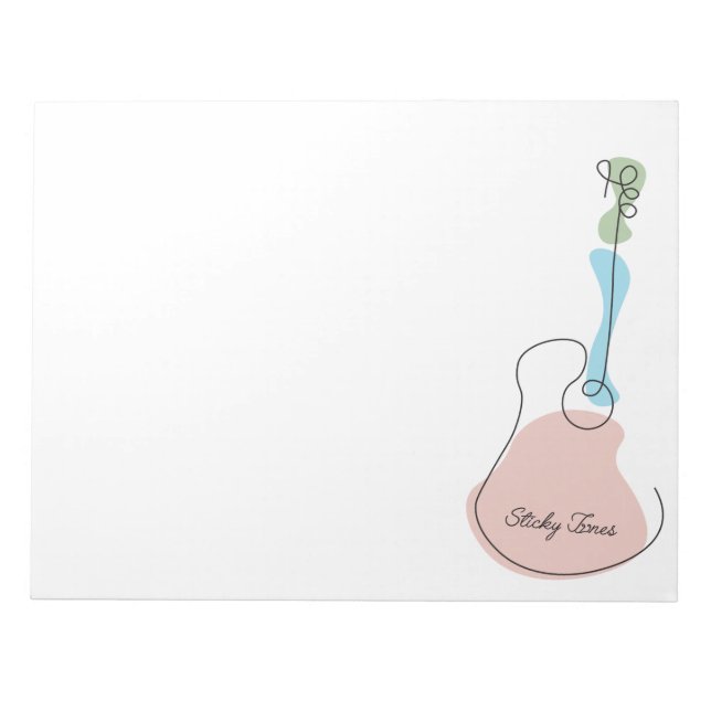 Sticky Tunes | Notizblock | Let Music Speak  Notepad (Front)