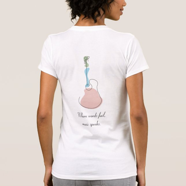 Sticky Tunes | T-shirt | Let Music Speak Edition (Back)