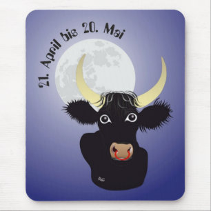 Stier 21. April bis 20. Mai Mauspad Mouse Pad