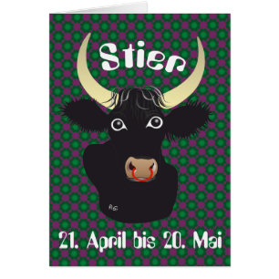 Stier 21 April to 20 May Gray Card