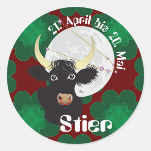 Stier 21 April to 20 May sticker