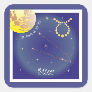 Stier 21 April to 20 May sticker