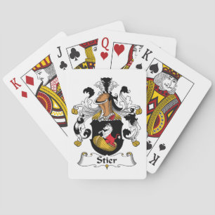 Stier Family Crest Playing Cards
