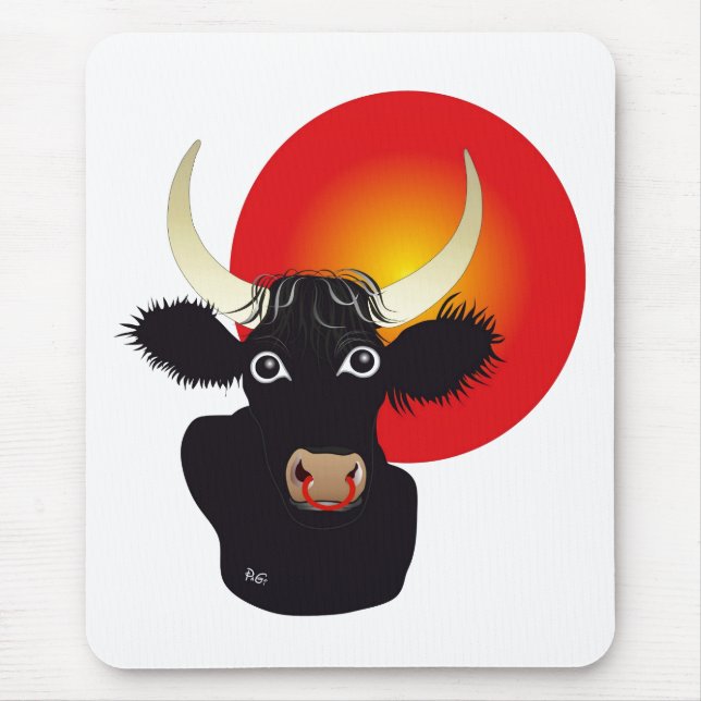Stier Mauspad Mouse Pad (Front)