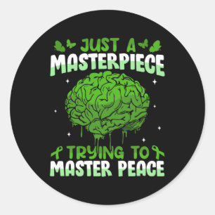 Stigma Mental Health Problems Awareness Mens Classic Round Sticker