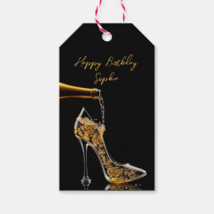 Stiletto and Sparkling Wine Gift Tags