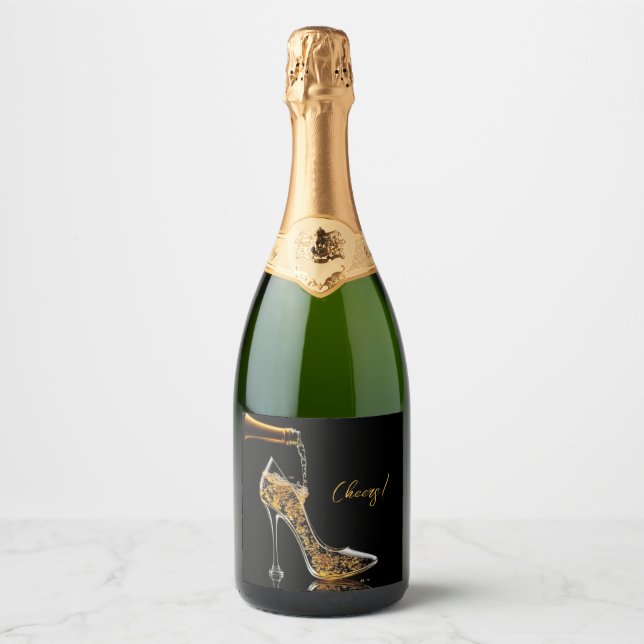 Stiletto and Sparkling Wine Label (Front)