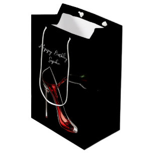 Stiletto and Wine Gift Bag
