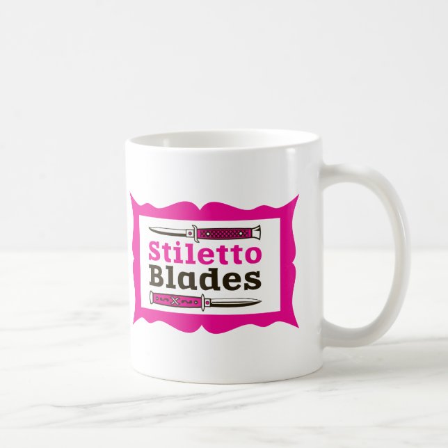Stiletto Blades in frame Coffee Mug (Right)