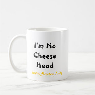 Stiletto Bowl XLV Steeler Lady "i'm No Cheese head Coffee Mug