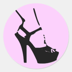 Stiletto Classic Round Sticker