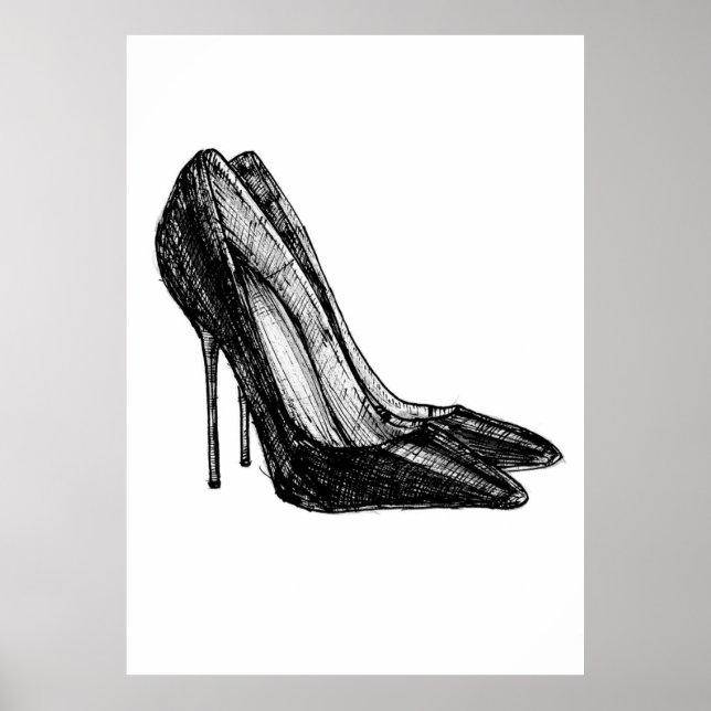 Stilettos Ink Sketch Poster (Front)